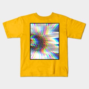 Psychedelic sunflower Kids T-Shirt